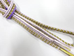 未使用品　正絹　手組帯締め